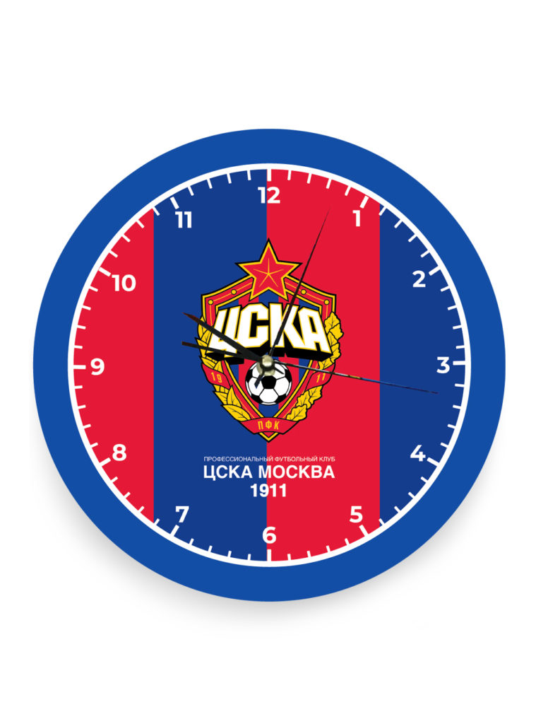Купить Часы настенные с эмблемой красно-синие по Нижнему Новгороду