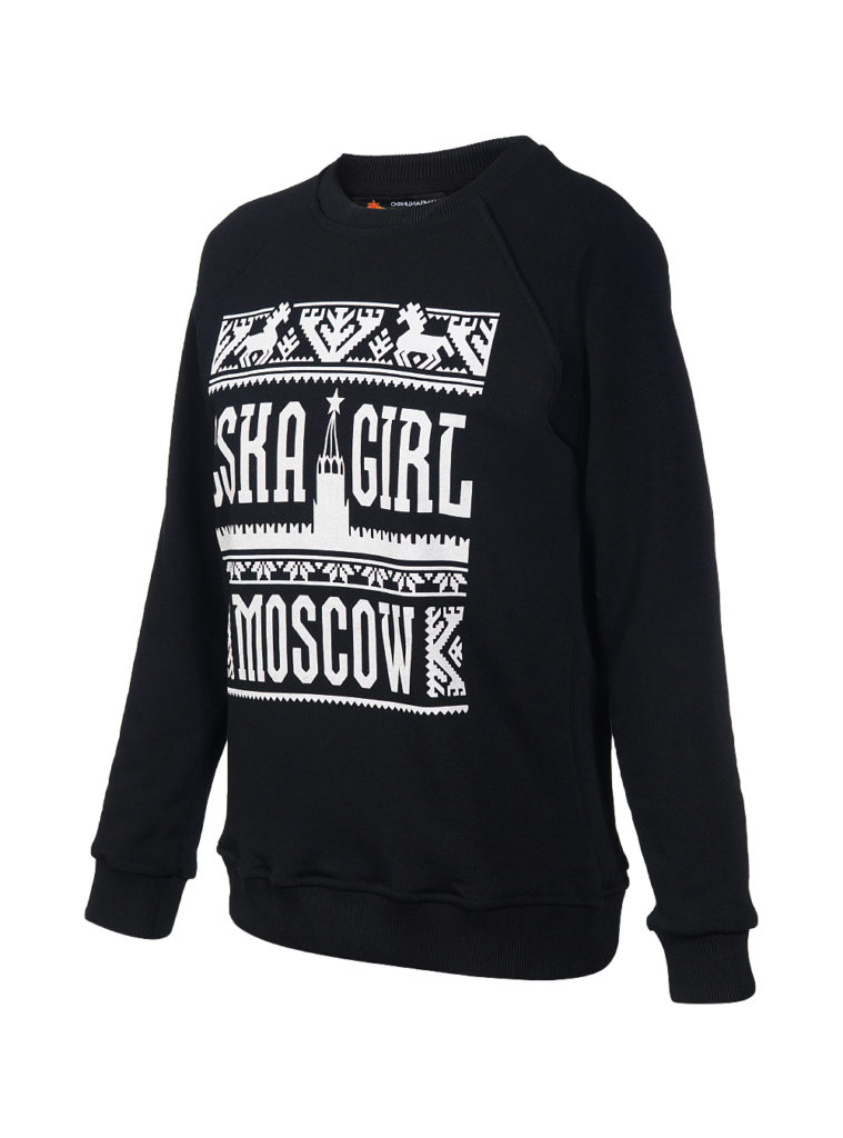 Купить Свитшот женский «CSKA GIRL MOSCOW», цвет черный (S) по Нижнему Новгороду