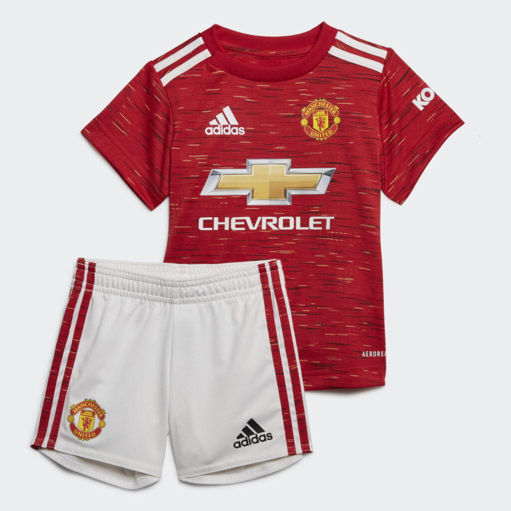 Купить Комплект: футболка и шорты Манчестер Юнайтед 20/21 Baby adidas Performance по Нижнему Новгороду