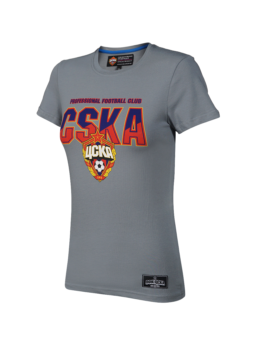 Купить Футболка женская «CSKA», цвет серый (XS) по Нижнему Новгороду