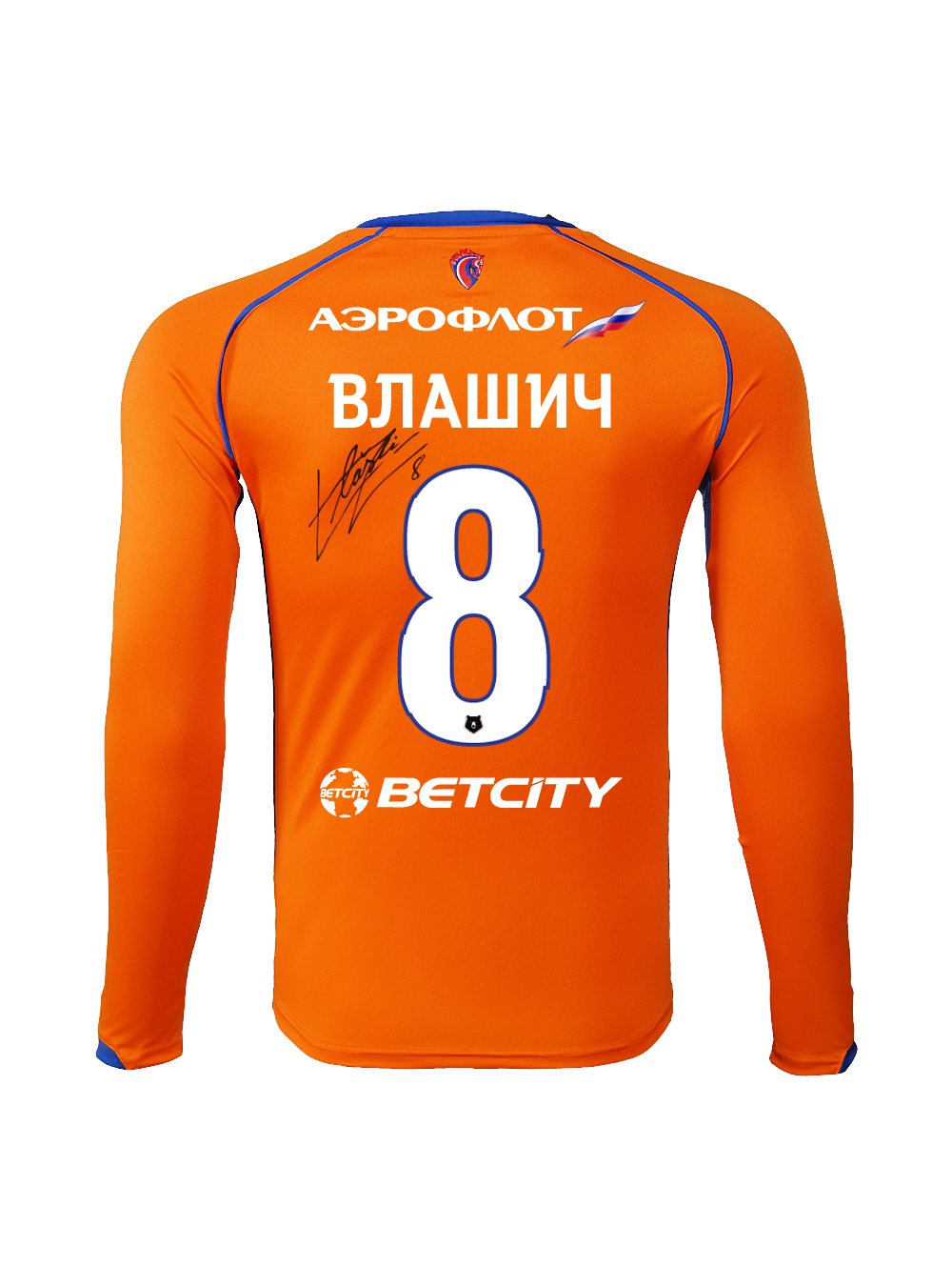 Купить Футболка игровая резервная с длинным рукавом с автографом ВЛАШИЧА (XL) по Нижнему Новгороду