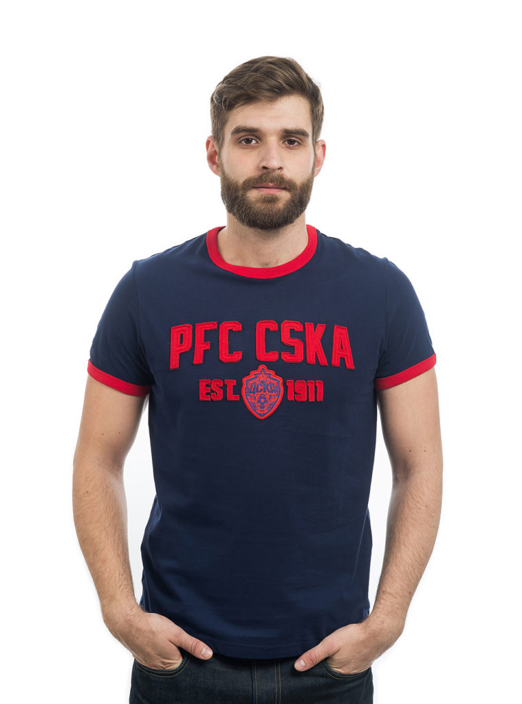 Купить Футболка «PFC CSKA est.1911», цвет синий (XXL) по Нижнему Новгороду