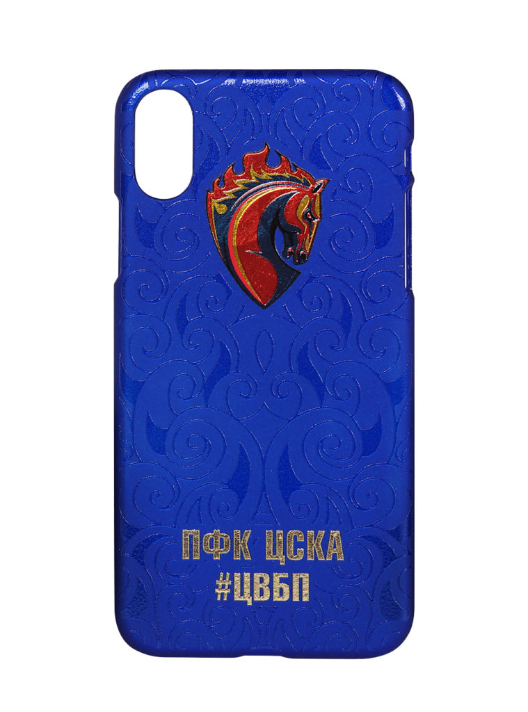 Купить Клип-кейс для iPhone Х #ЦВБП синий по Нижнему Новгороду