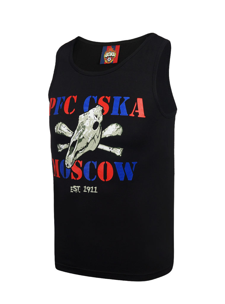 Купить Майка мужская PFC CSKA MOSCOW (череп), цвет чёрный (M) по Нижнему Новгороду
