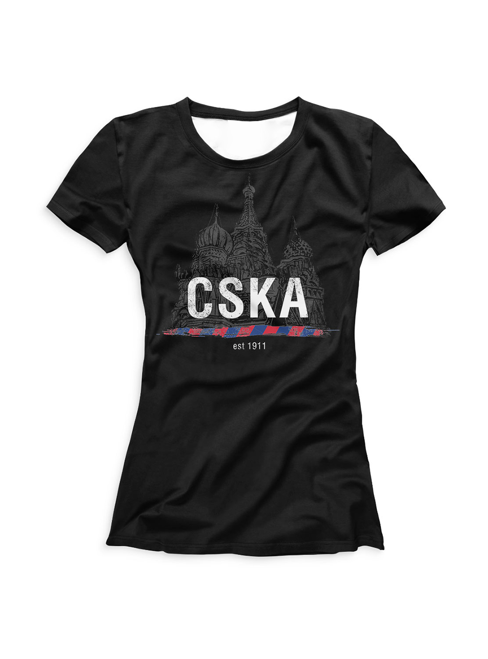 Купить Футболка женская «CSKA 1911», цвет черный (L) по Нижнему Новгороду